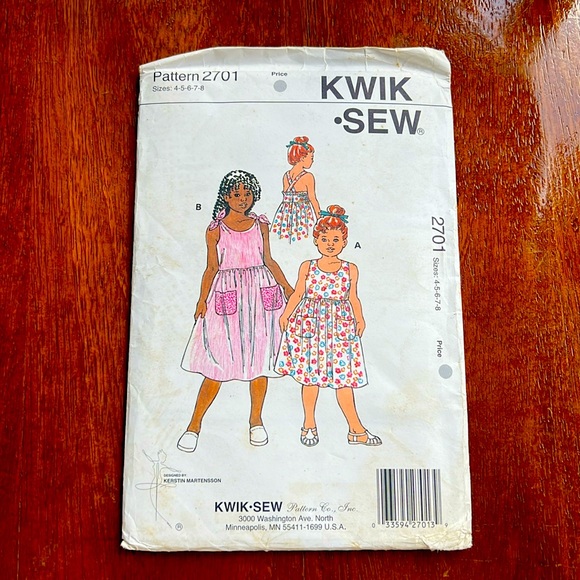 Girls sun dress sewing Pattern - Picture 1 of 3